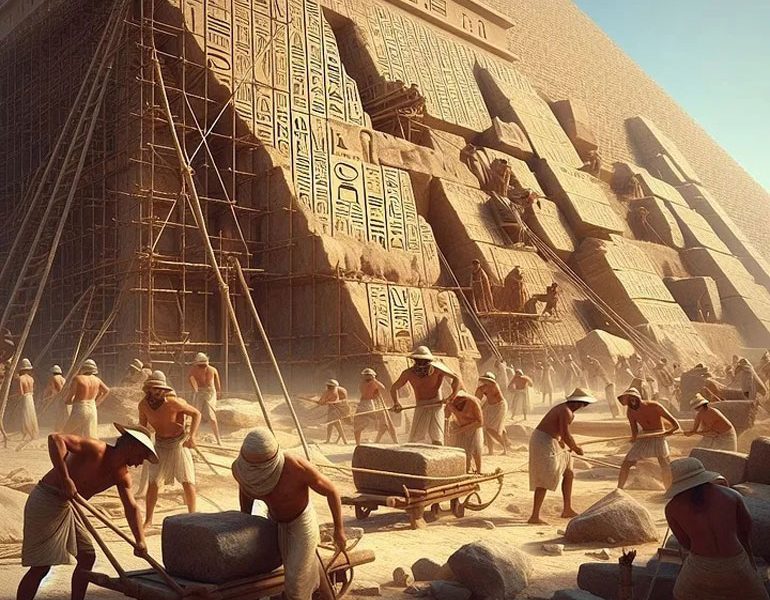 اهرام مصر چگونه ساخته شد؟