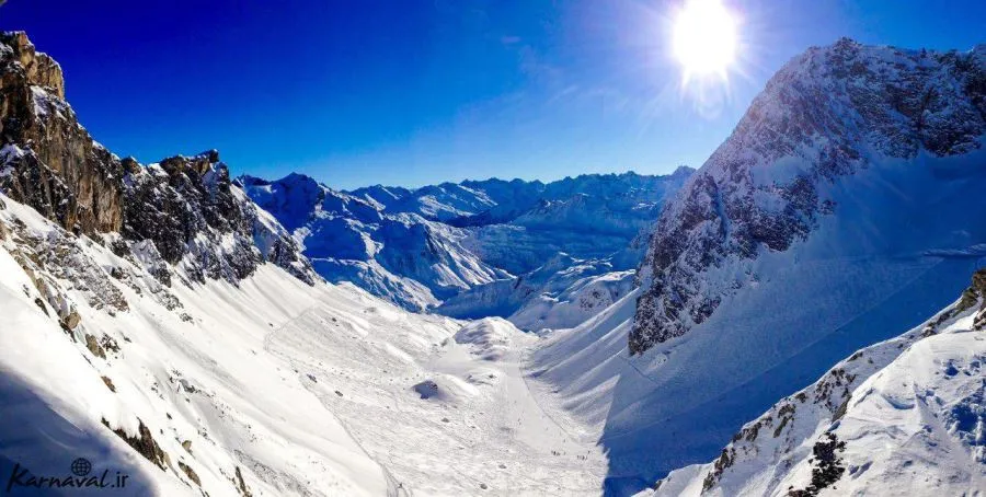 پیست اسکی لخ زورس مشهورترین تفرجگاه زمستانی اتریش